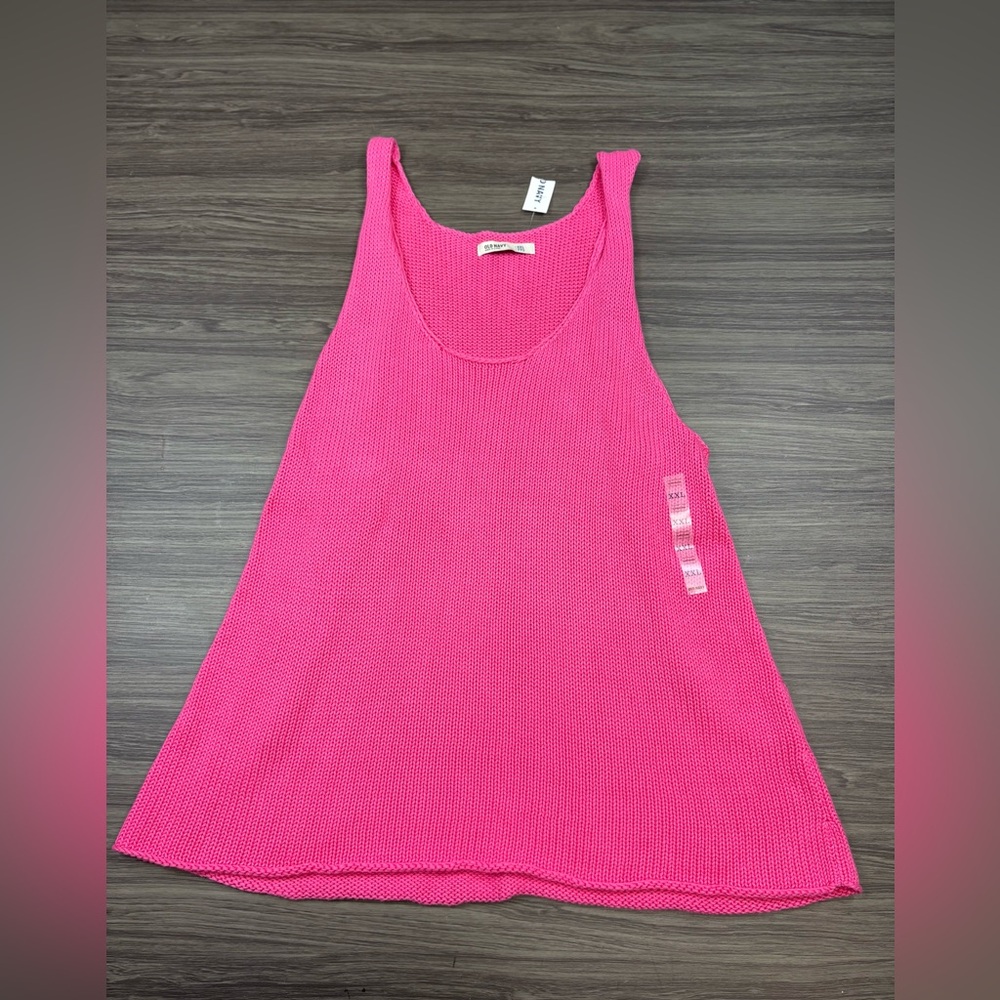Old Navy Pink Sweater Racerback Tank Size XXL NWT